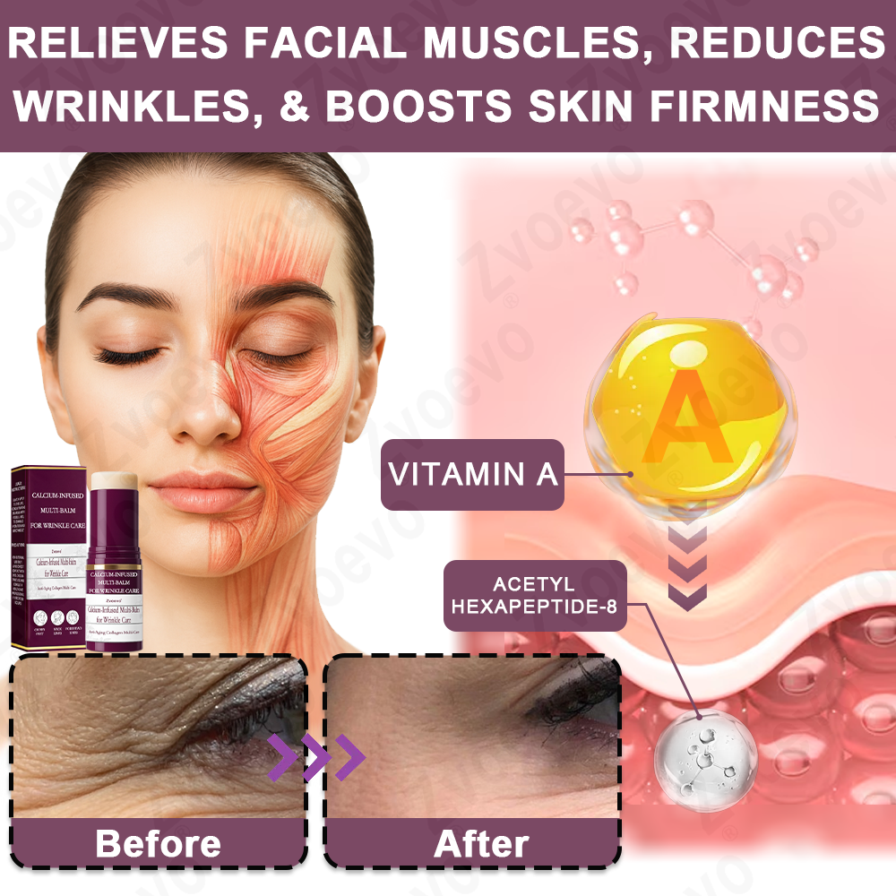 💧✅ Official Store: Zvoevo® Calcium Collagen Repair Lip Balm 👩‍⚕️ TGA Certified (For wrinkles and fine lines, smoothing nasolabial folds and neck lines, softening crow's feet)