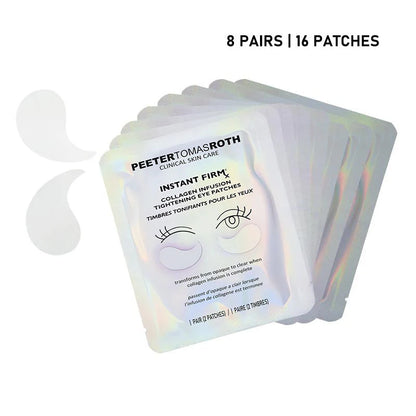 🐦Last 3 Hours: 70% OFF🔥 - Collagen Eye Patches (8 Pairs) with Niacinamide & Hyaluronic Acid for Firming, Hydration, & Brightening
