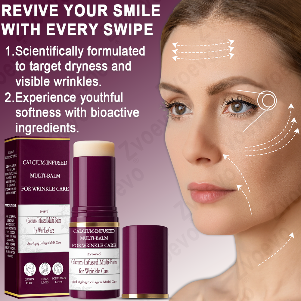 💧✅ Official Store: Zvoevo® Calcium Collagen Repair Lip Balm 👩‍⚕️ TGA Certified (For wrinkles and fine lines, smoothing nasolabial folds and neck lines, softening crow's feet)
