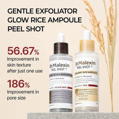 AQA✨✨Last Day 50%OFF:Peel Shot Glow White Rice Peeling Ampoule