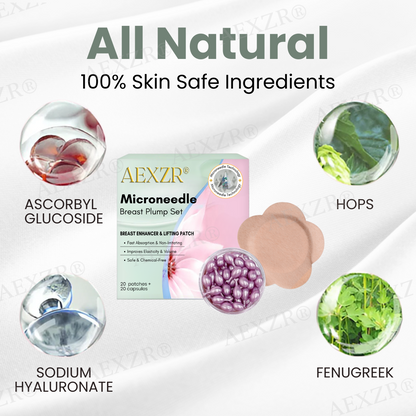 AEXZR® Microneedle Breast Plump Set - LIMITED-TIME OFFER | Let out the Best Confidence in YOU!💕