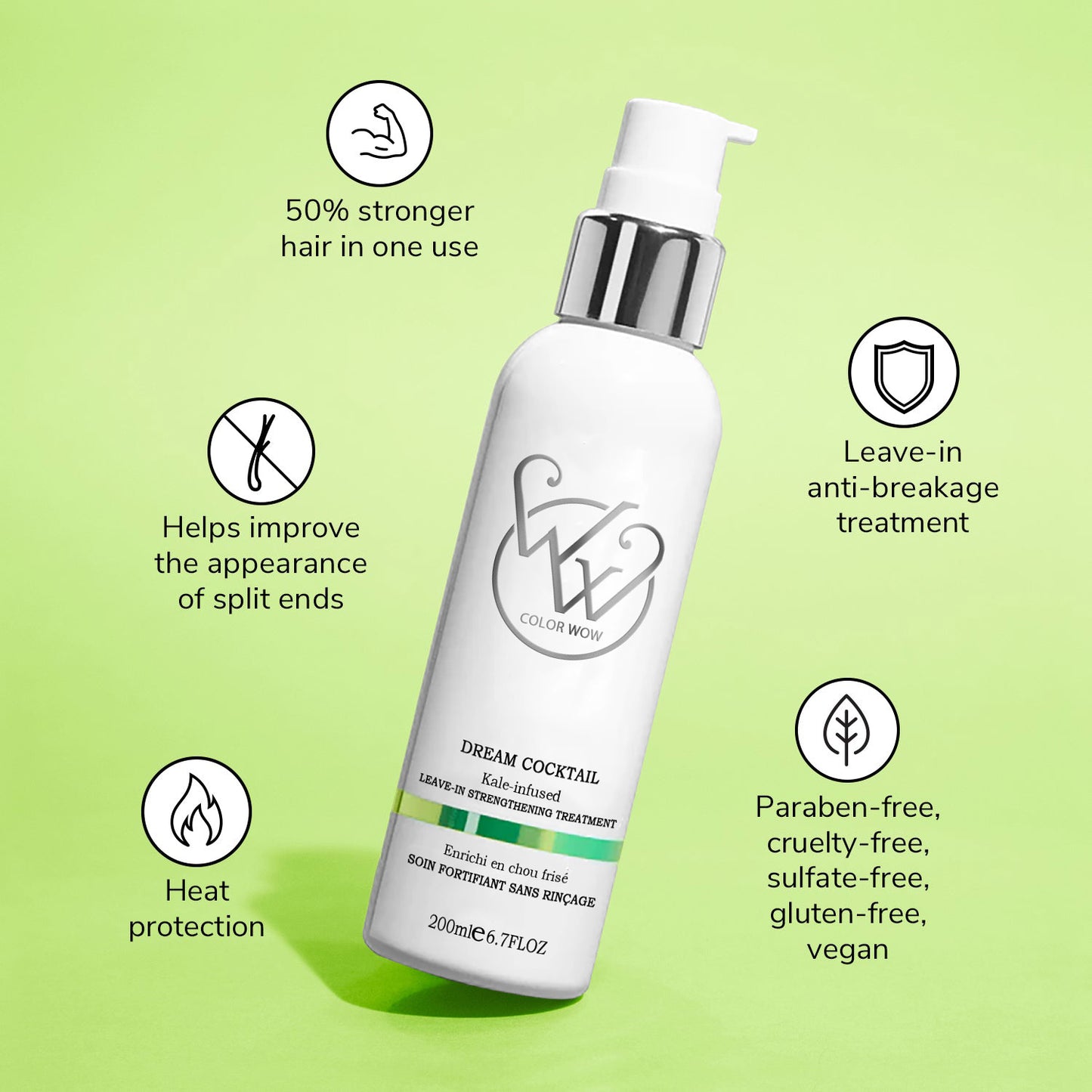 Final 3 Hours [ 60% OFF ]:Dream Cocktail Kale-Infused Leave-in Treatment