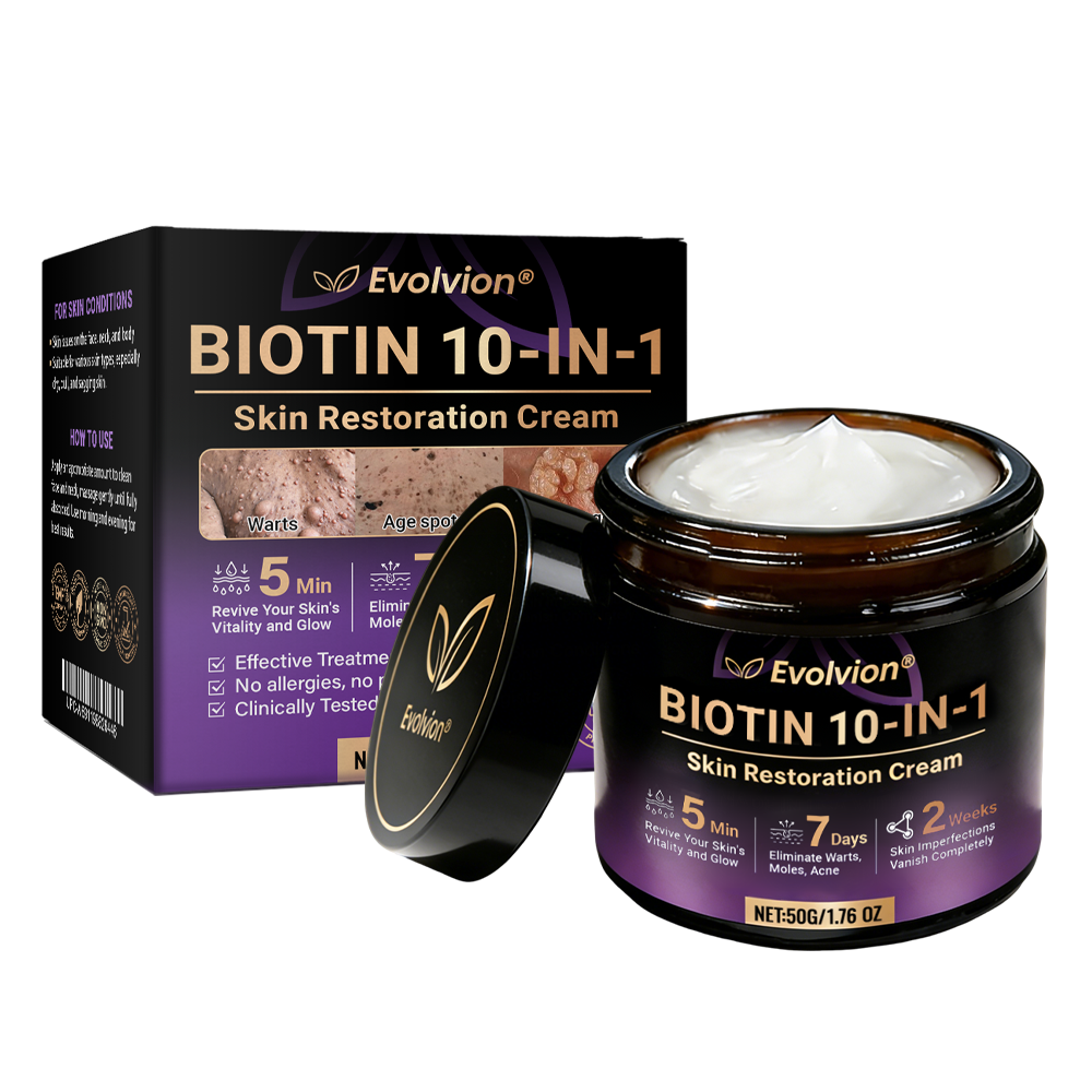 Made and Shipped from UK ✨Evolvion® Biotin 10-in-1 Skin Restoration Cream 👑