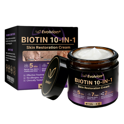 Made and Shipped from UK ✨Evolvion® Biotin 10-in-1 Skin Restoration Cream 👑