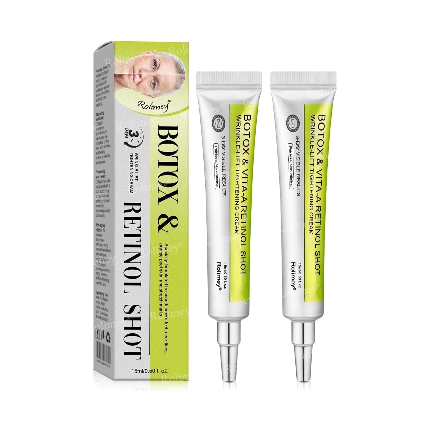 💞Made and shipped from the USA 💫Rolimey® Botox & Vita-A Retinol Shot Wrinkle-Lift Tightening cream - Last Day Promotion 70% OFF